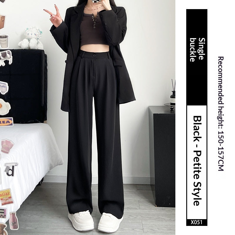 Summer Drapey Casual Straight-Leg Thin Suit Pants