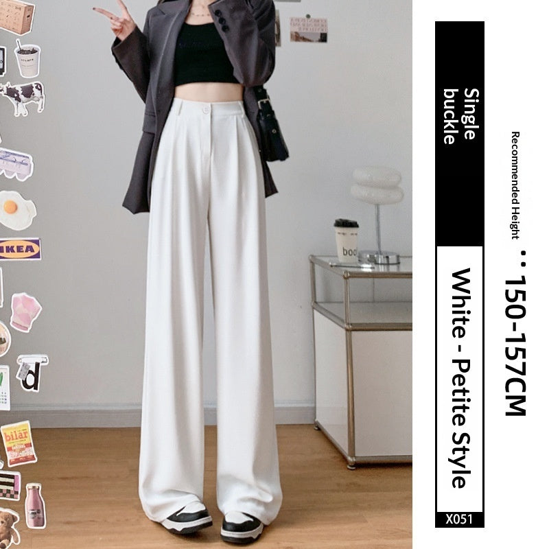 Summer Drapey Casual Straight-Leg Thin Suit Pants