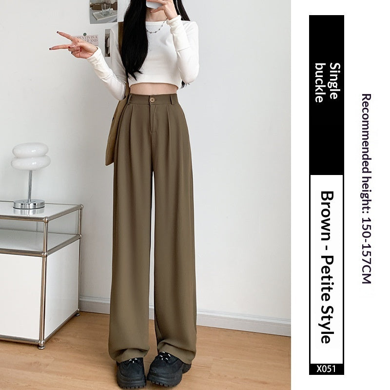 Summer Drapey Casual Straight-Leg Thin Suit Pants