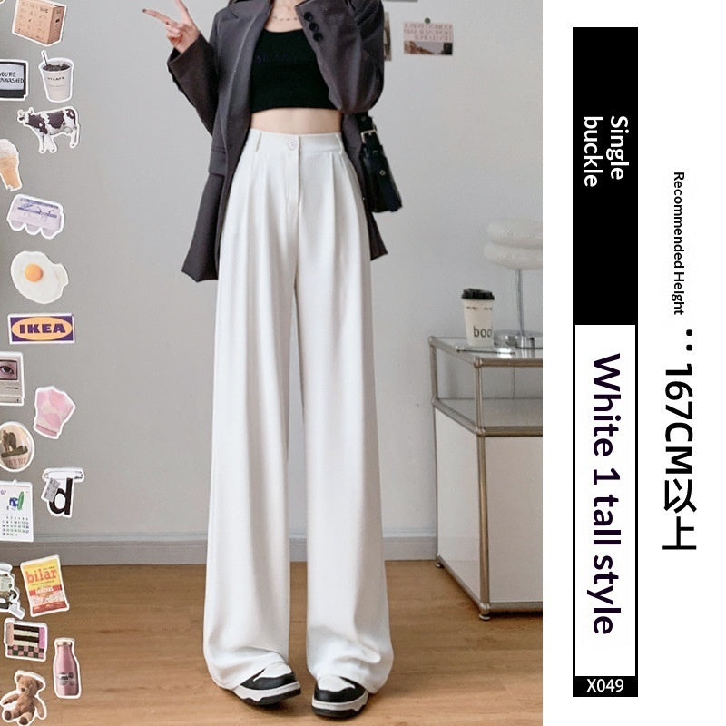Summer Drapey Casual Straight-Leg Thin Suit Pants