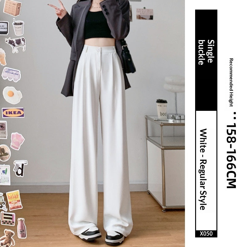 Summer Drapey Casual Straight-Leg Thin Suit Pants